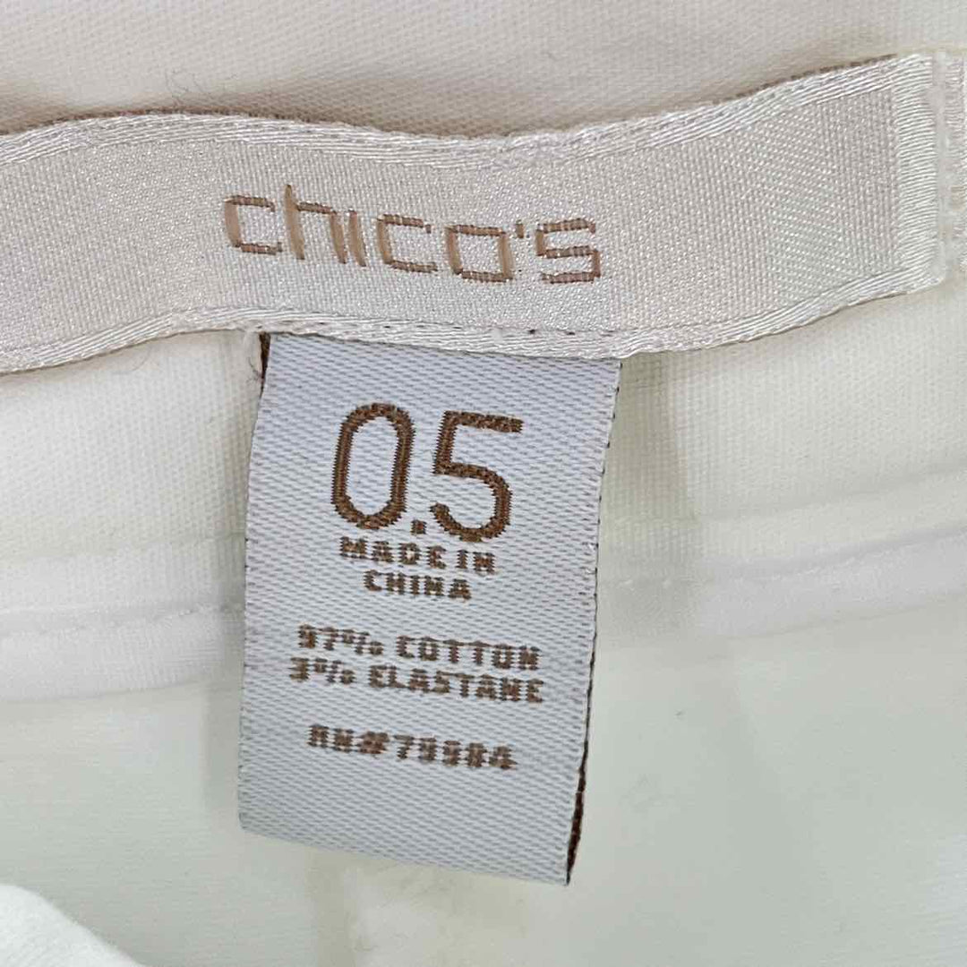 Size S Chico's White Cotton Pants