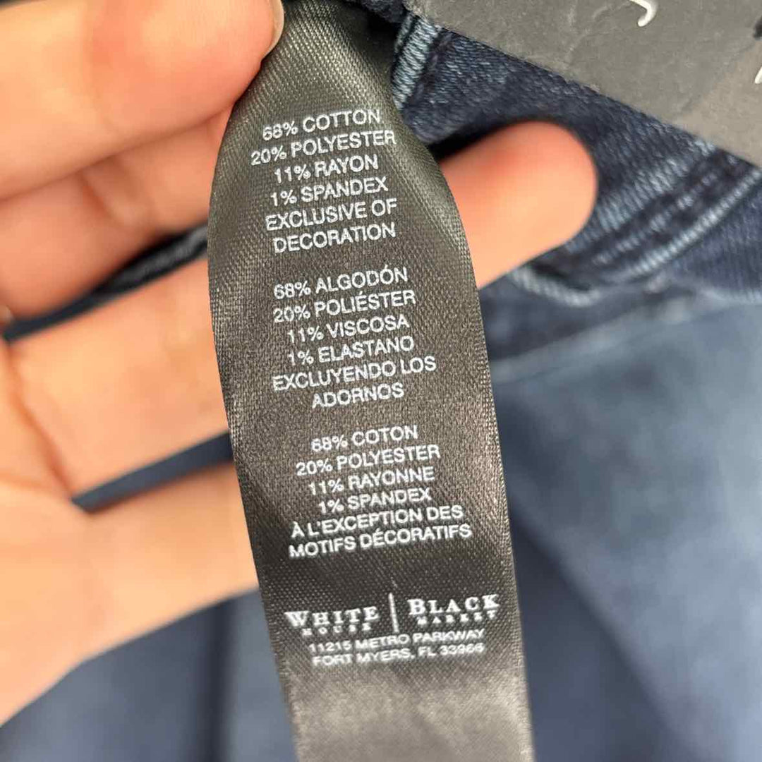 Size 12 White House Black Market Navy Denim Jeans