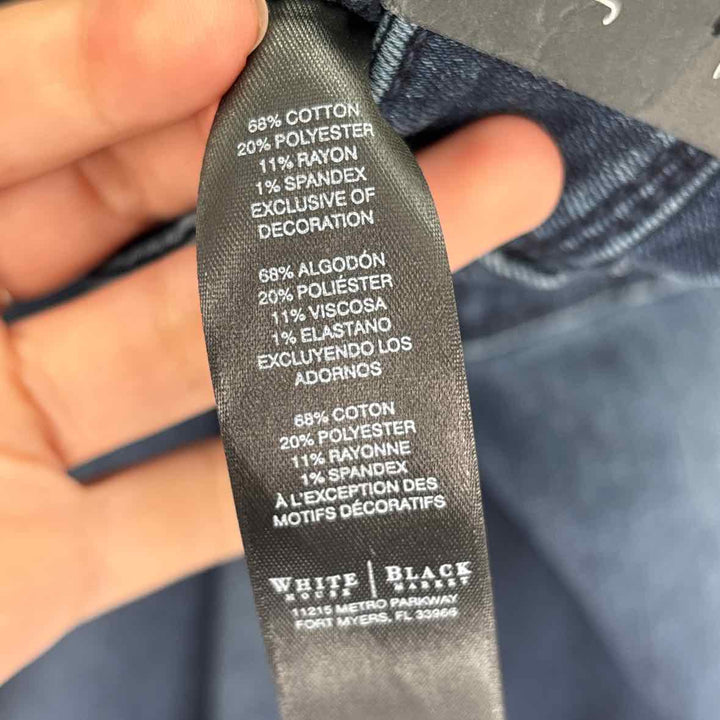 Size 12 White House Black Market Navy Denim Jeans