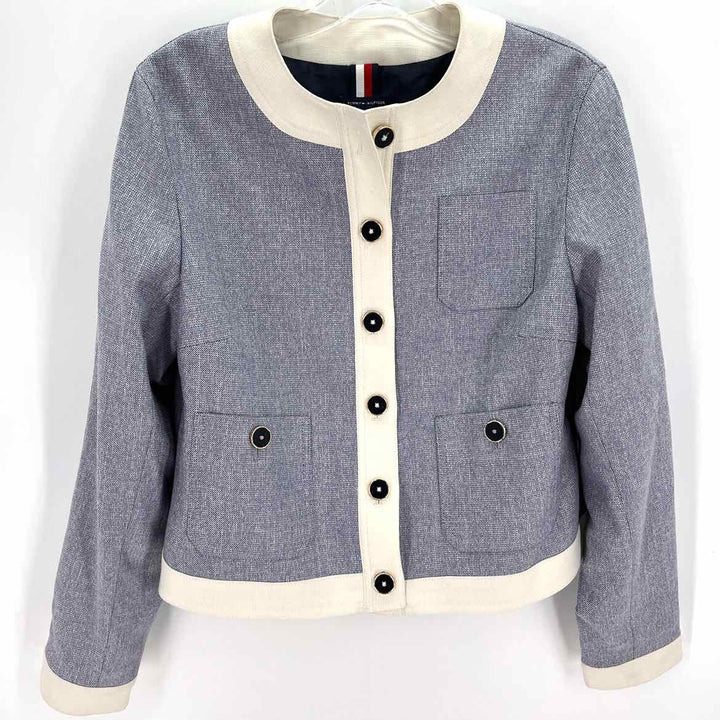 Size 6 TOMMY HILFIGER Blue Jacket