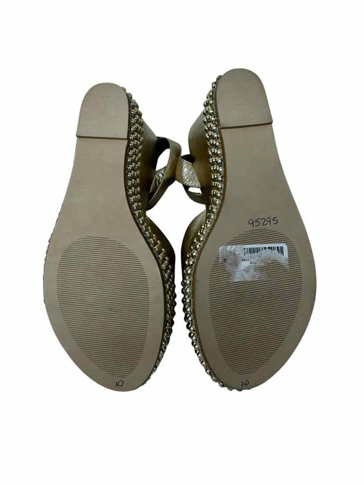 Shoe Size 10 Steve Madden Gold Sandals