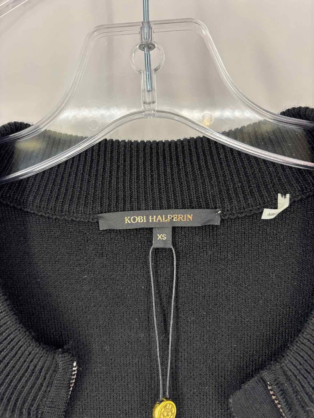 Size XS KOBI HALPERIN Black Knit Cardigan