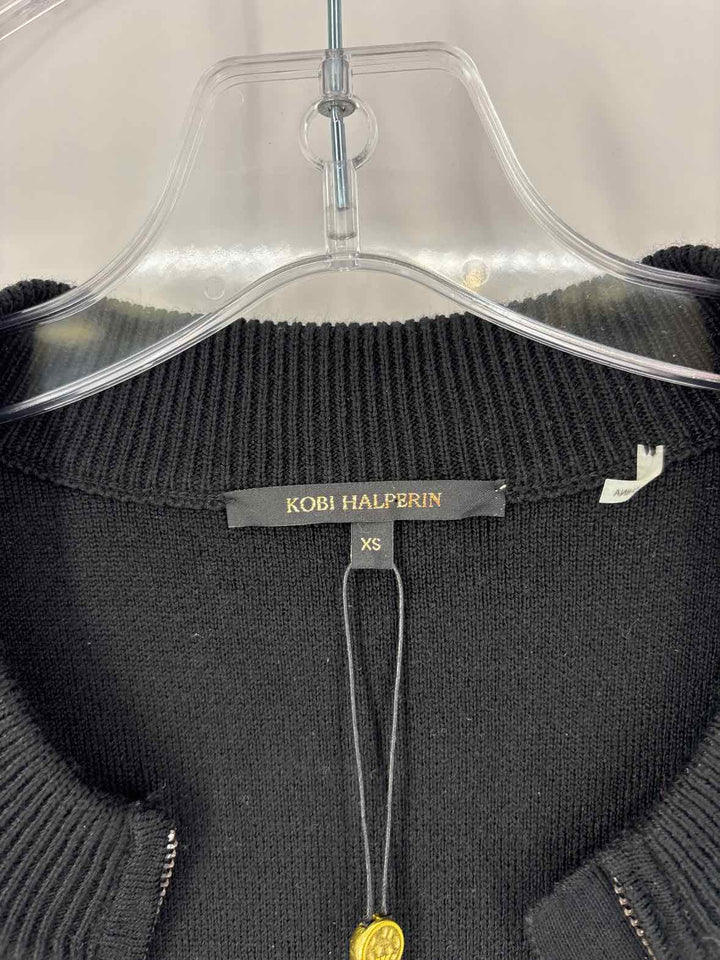 Size XS KOBI HALPERIN Black Knit Cardigan