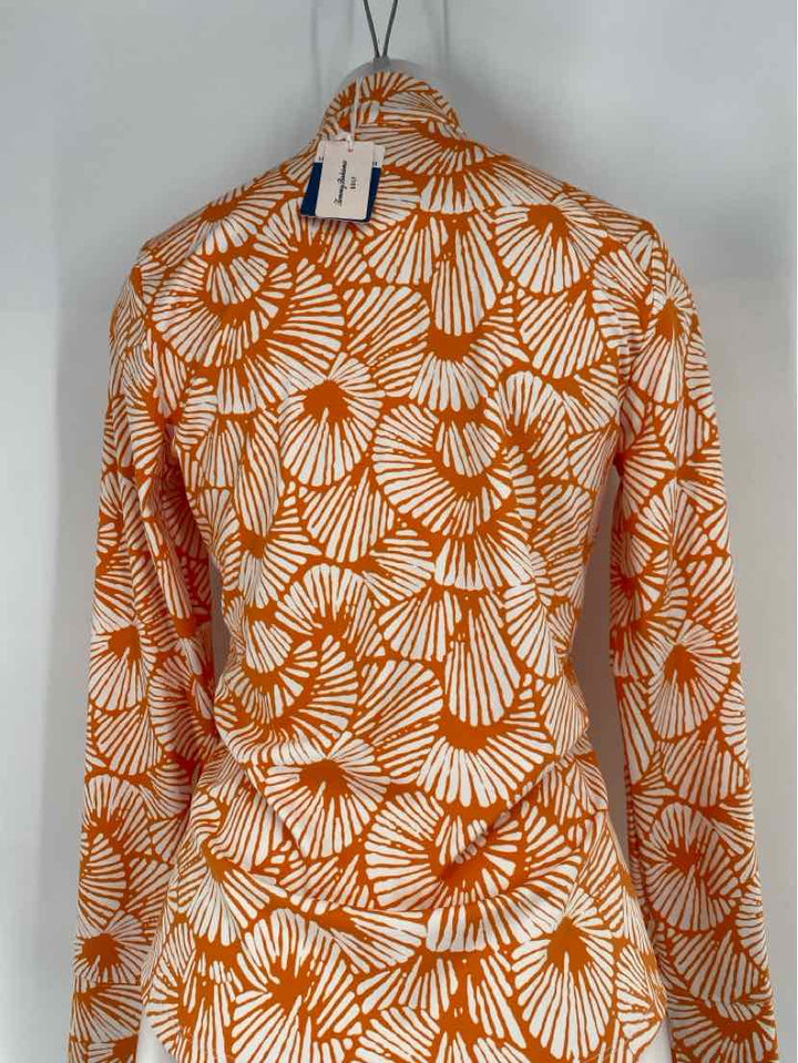 Size M TOMMY BAHAMA ORANGE PRINT Shirt