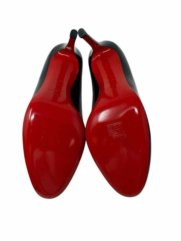 Shoe Size 39.5 CHRISTIAN LOUBOUTIN Black PATENT Luxury - Heels