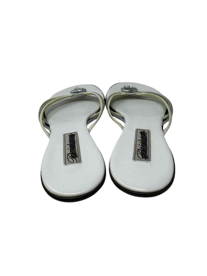 Shoe Size 7 BRIGHTON White Leather Sandals