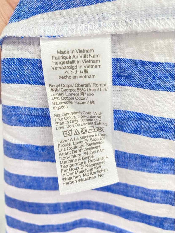 Size XL J Crew Blue Print Shirt