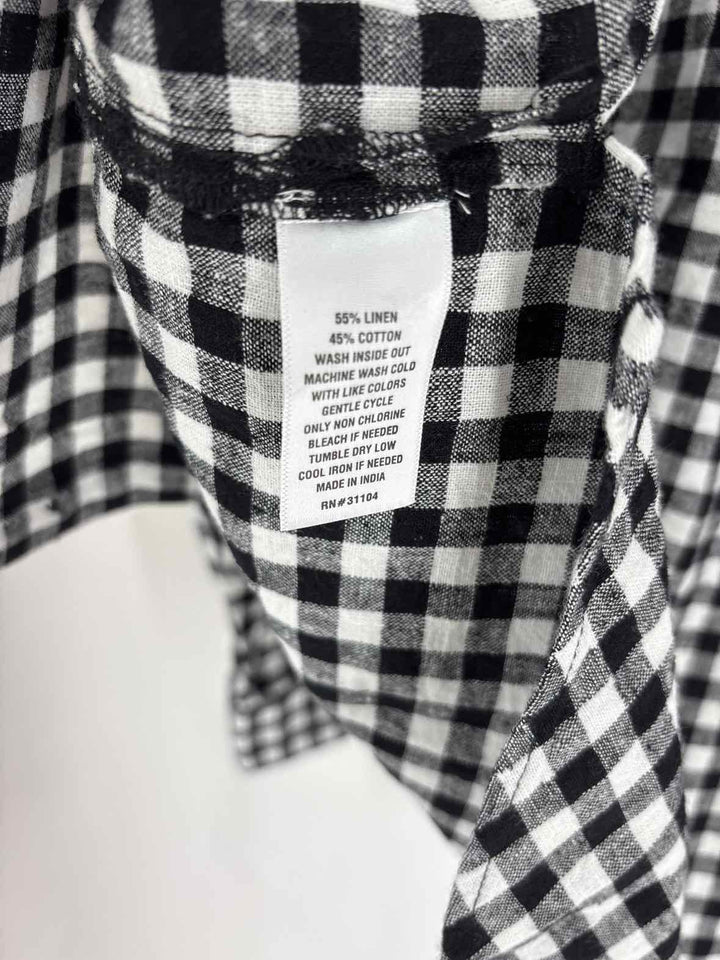 Size XL CROWN & IVY Black/White Shirt