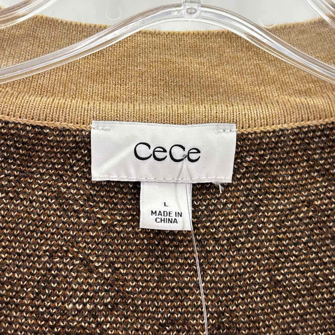 Size L CECE Tan Sweater