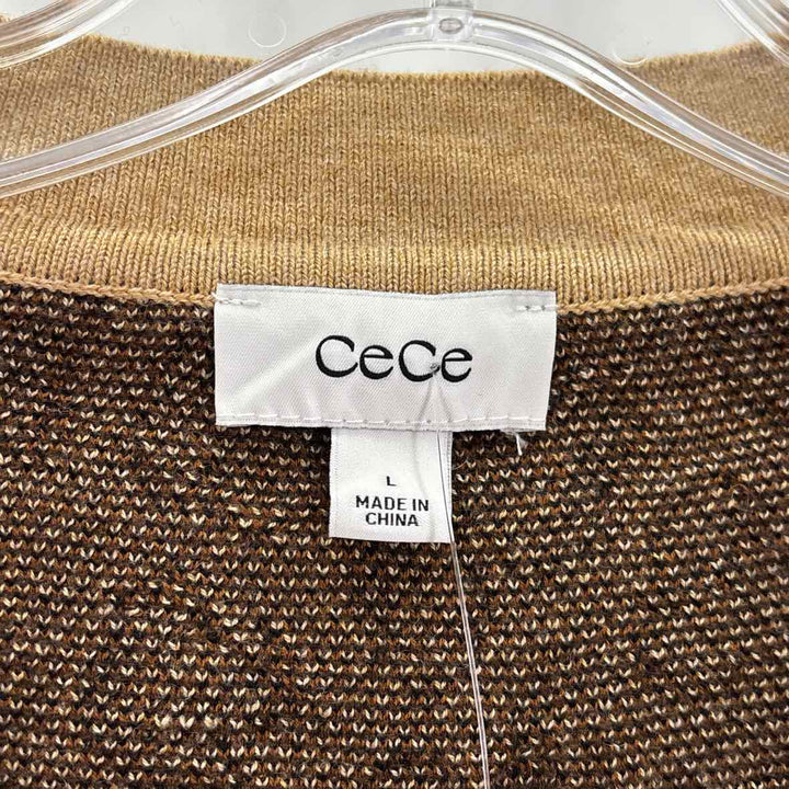 Size L CECE Tan Sweater