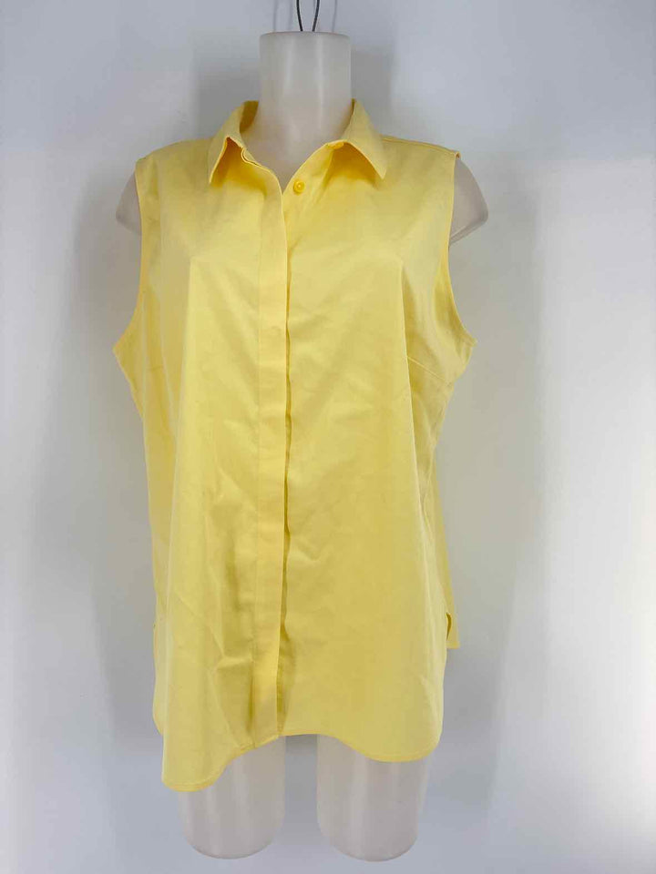 Size XL Chico's Yellow Shirt