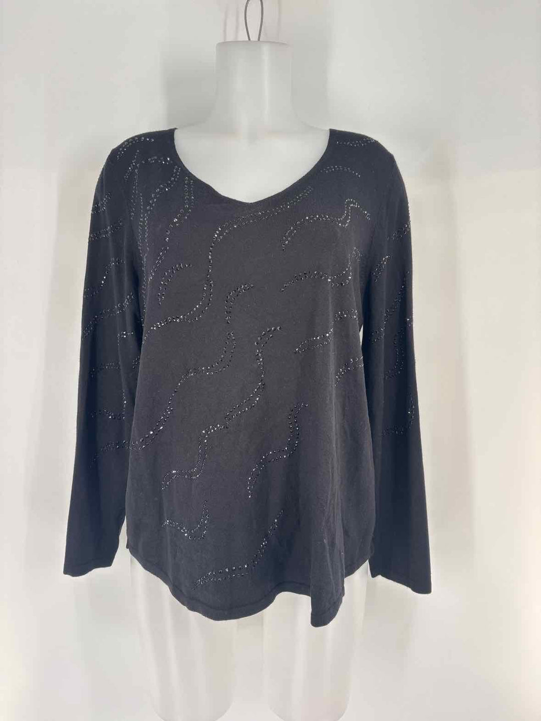 Size L Chico's Black Sweater