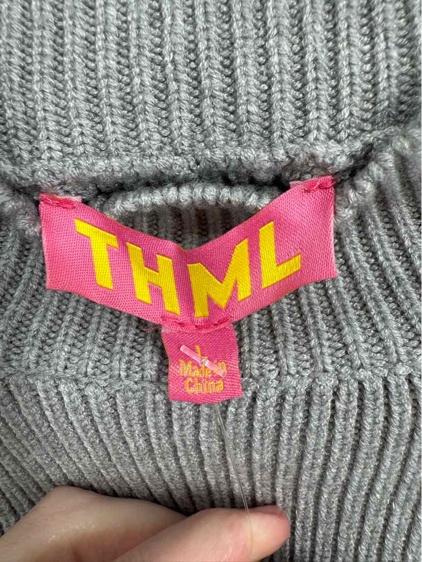 Size L THML Gray Sweater