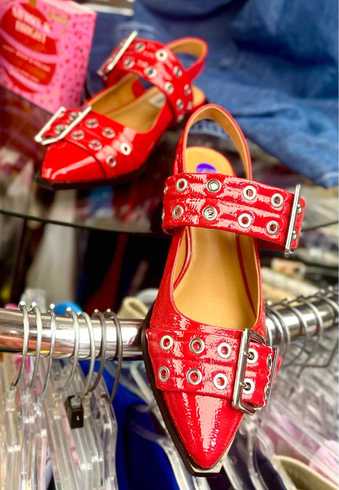 Shoe Size 8 Steve Madden Red Flats