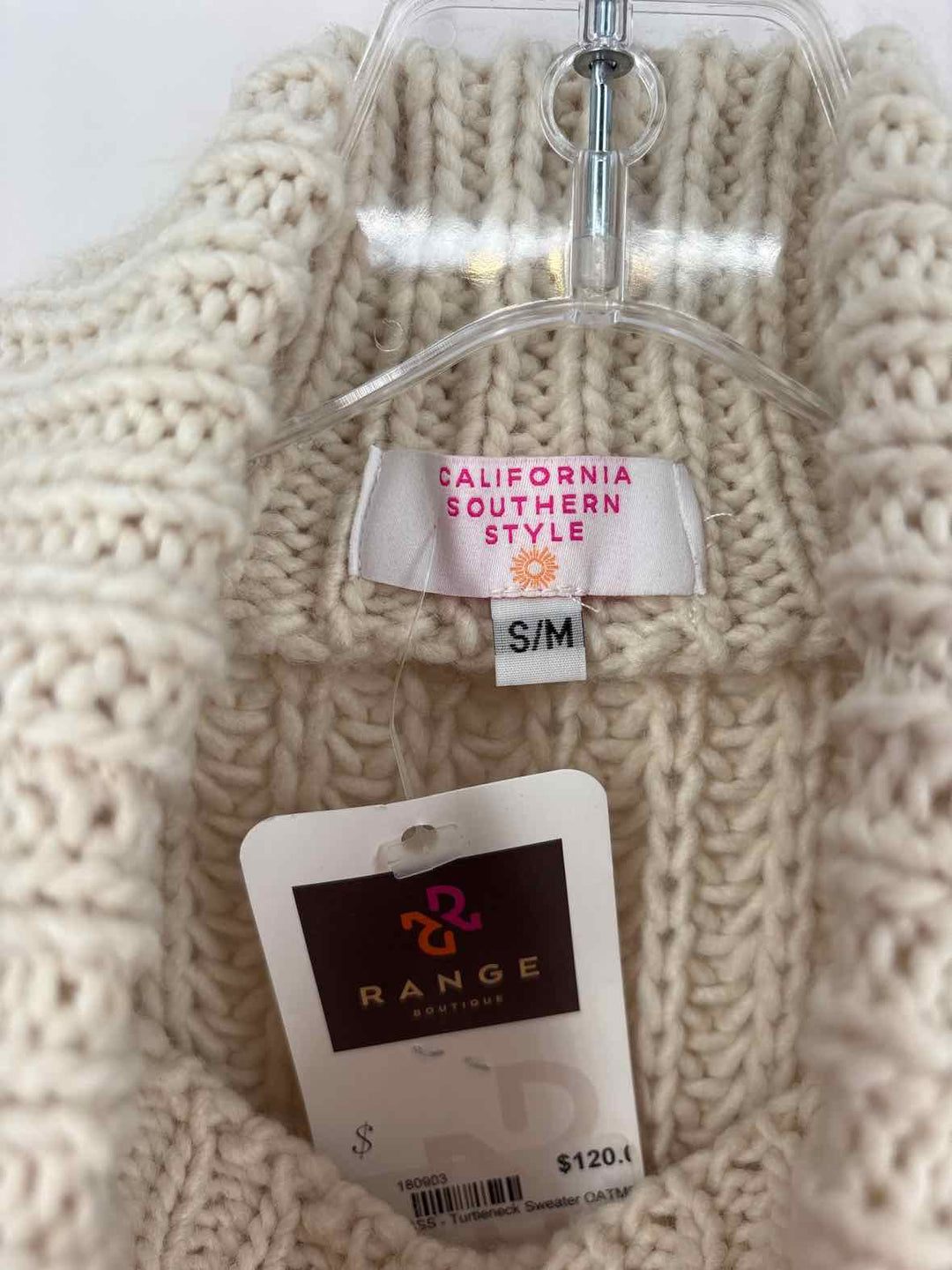 Size S/M Ivory Knit Sweater