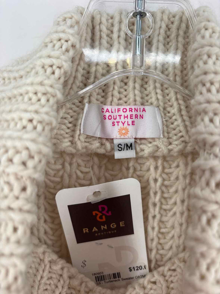 Size S/M Ivory Knit Sweater