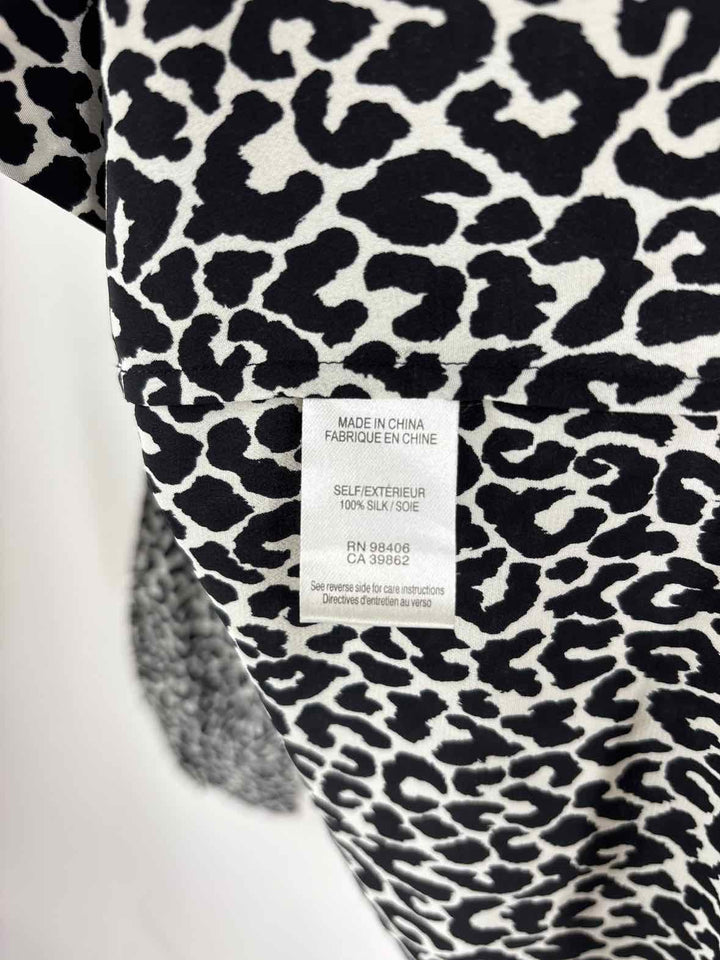 Size M THEORY Black/White Shirt