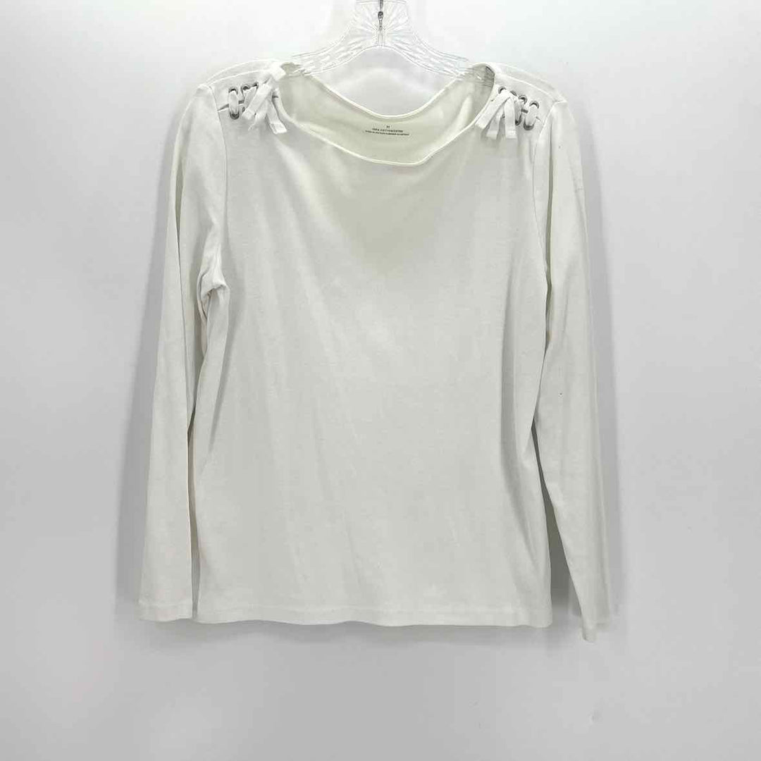 Size M Talbots White Cotton Shirt