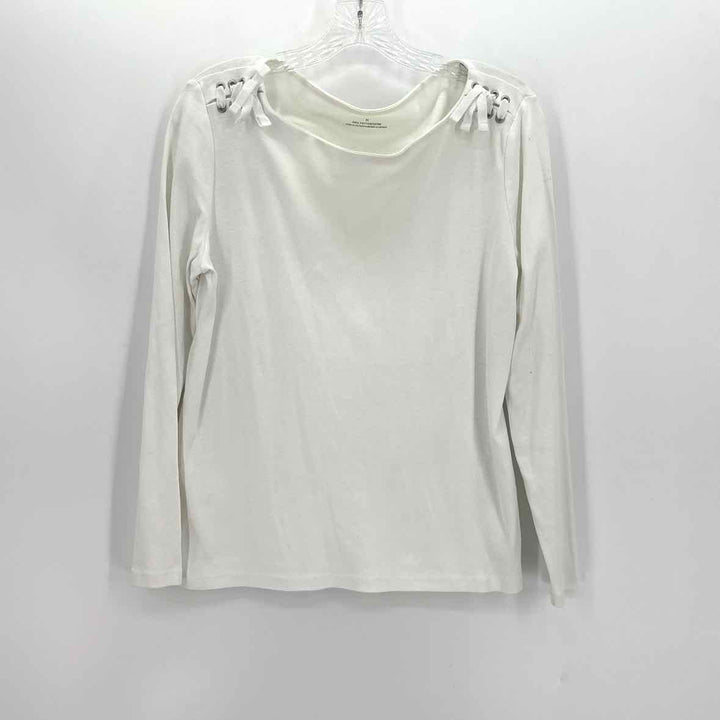 Size M Talbots White Cotton Shirt