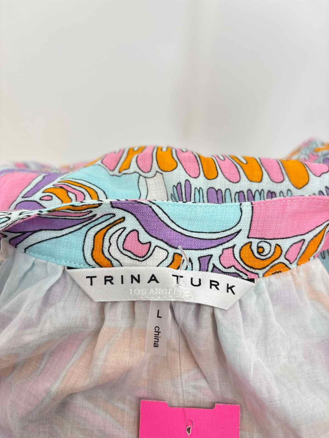 Size L TRINA TURK Multi-Color Dress