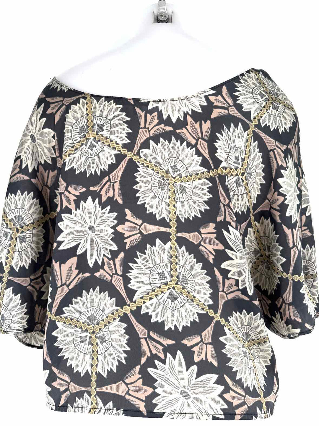 Size S COLLECTIVE CONCEPTS Navy Print Shirt