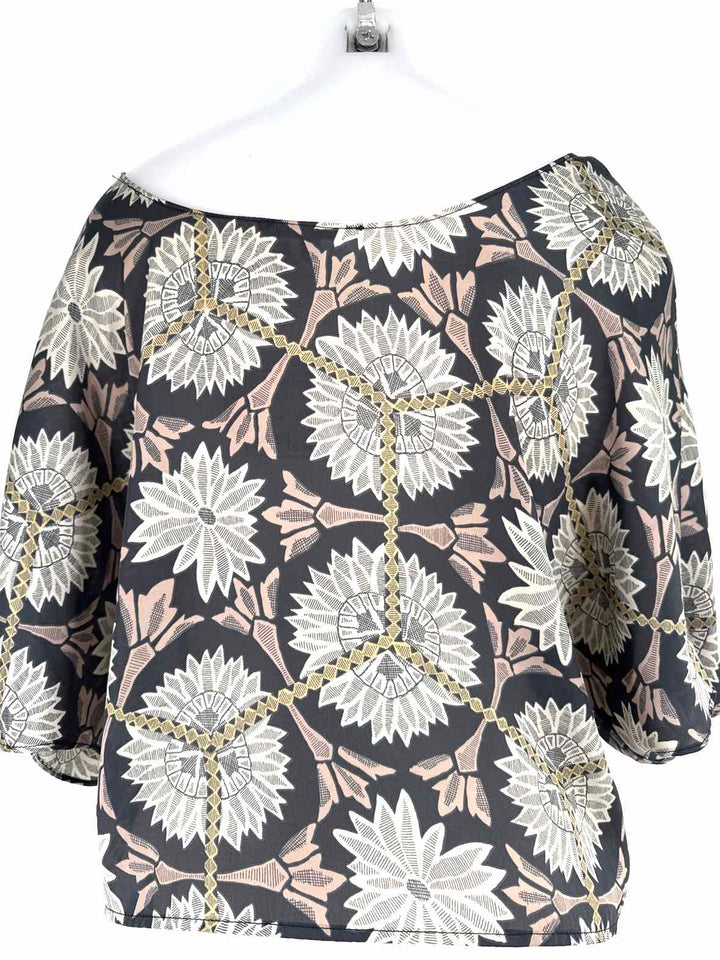 Size S COLLECTIVE CONCEPTS Navy Print Shirt