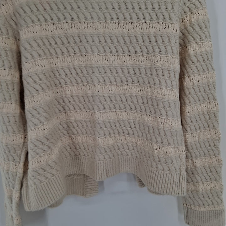 Size M MARLED Ivory Knit Cardigan