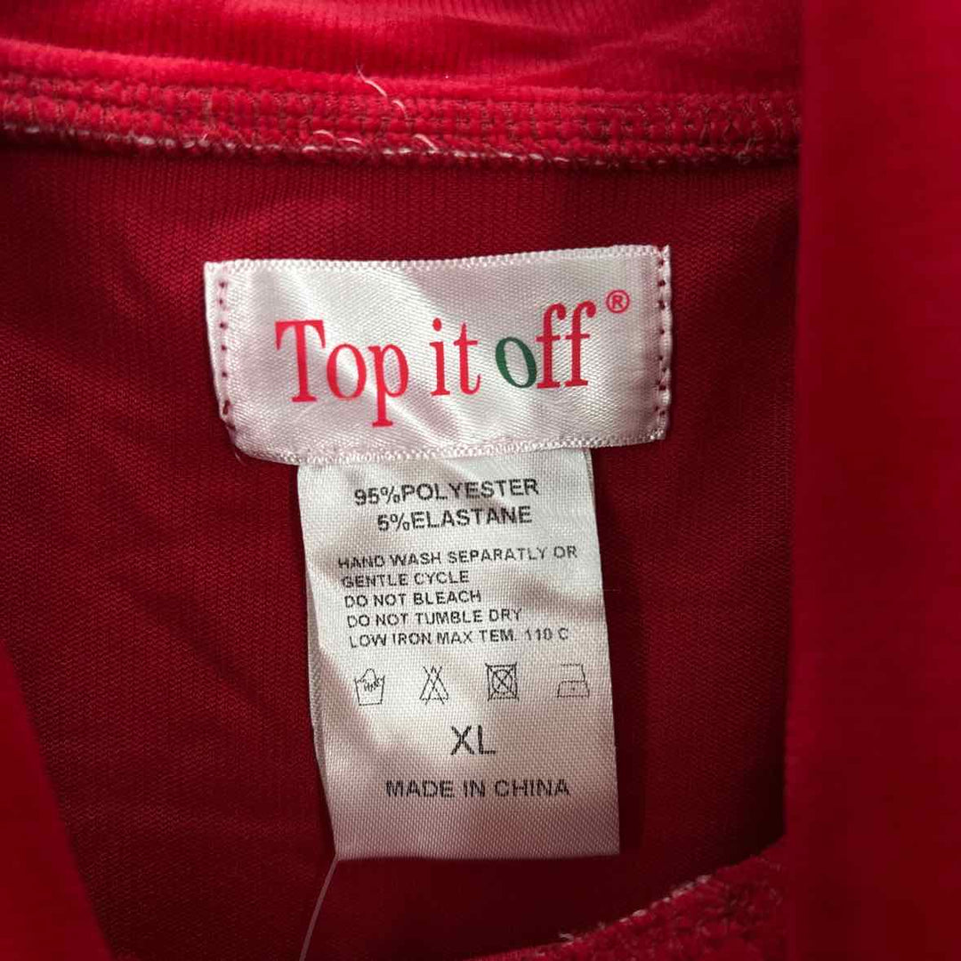 Size XL Red Velour Dress