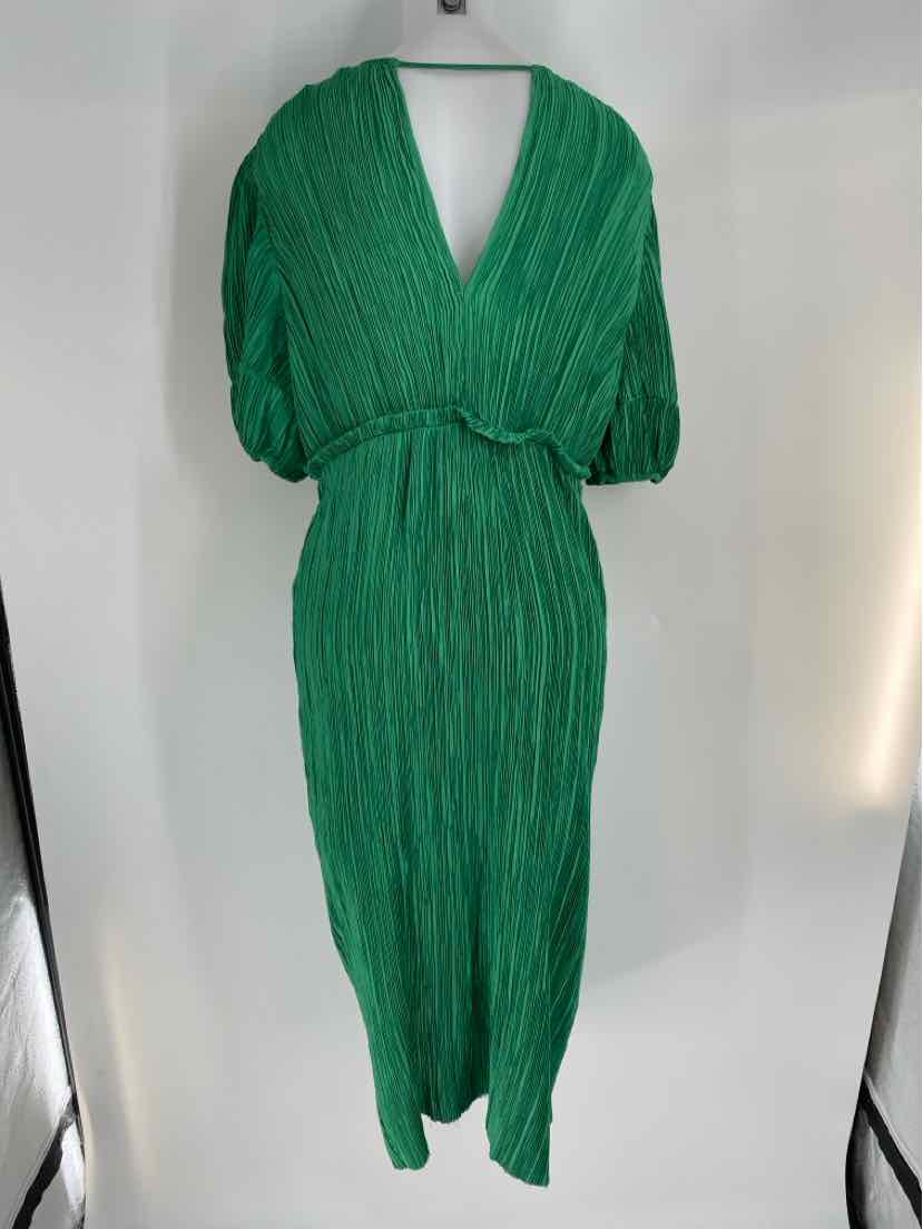 Size M Anthropologie Green Dress
