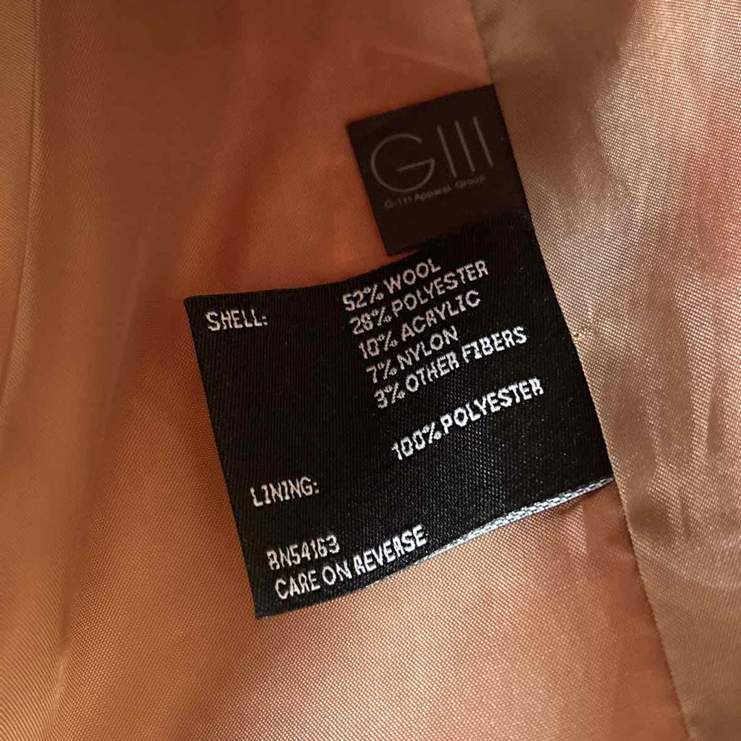 Size 4 Jones New York Tan Wool Coat