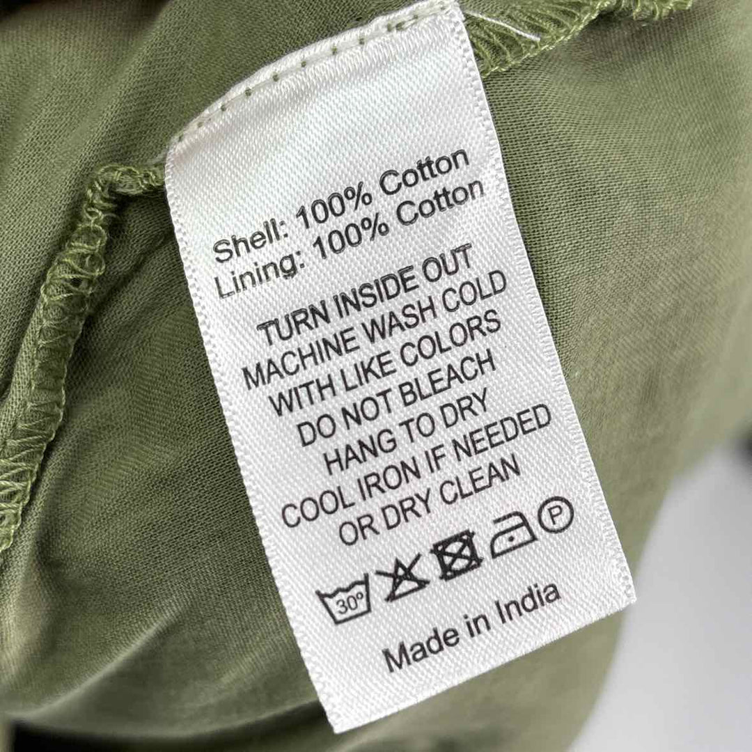 Size M Green Print Dress