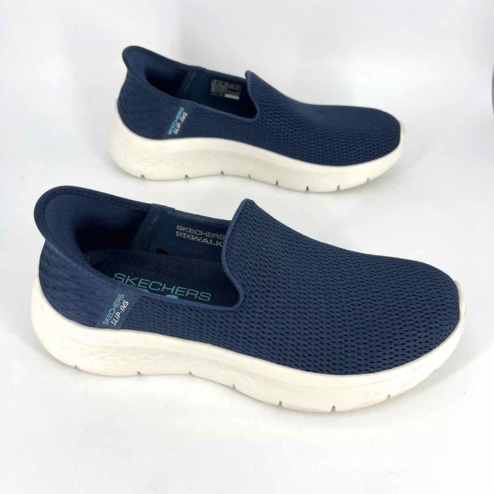 Shoe Size 8 Sketchers Navy Knit Sneakers