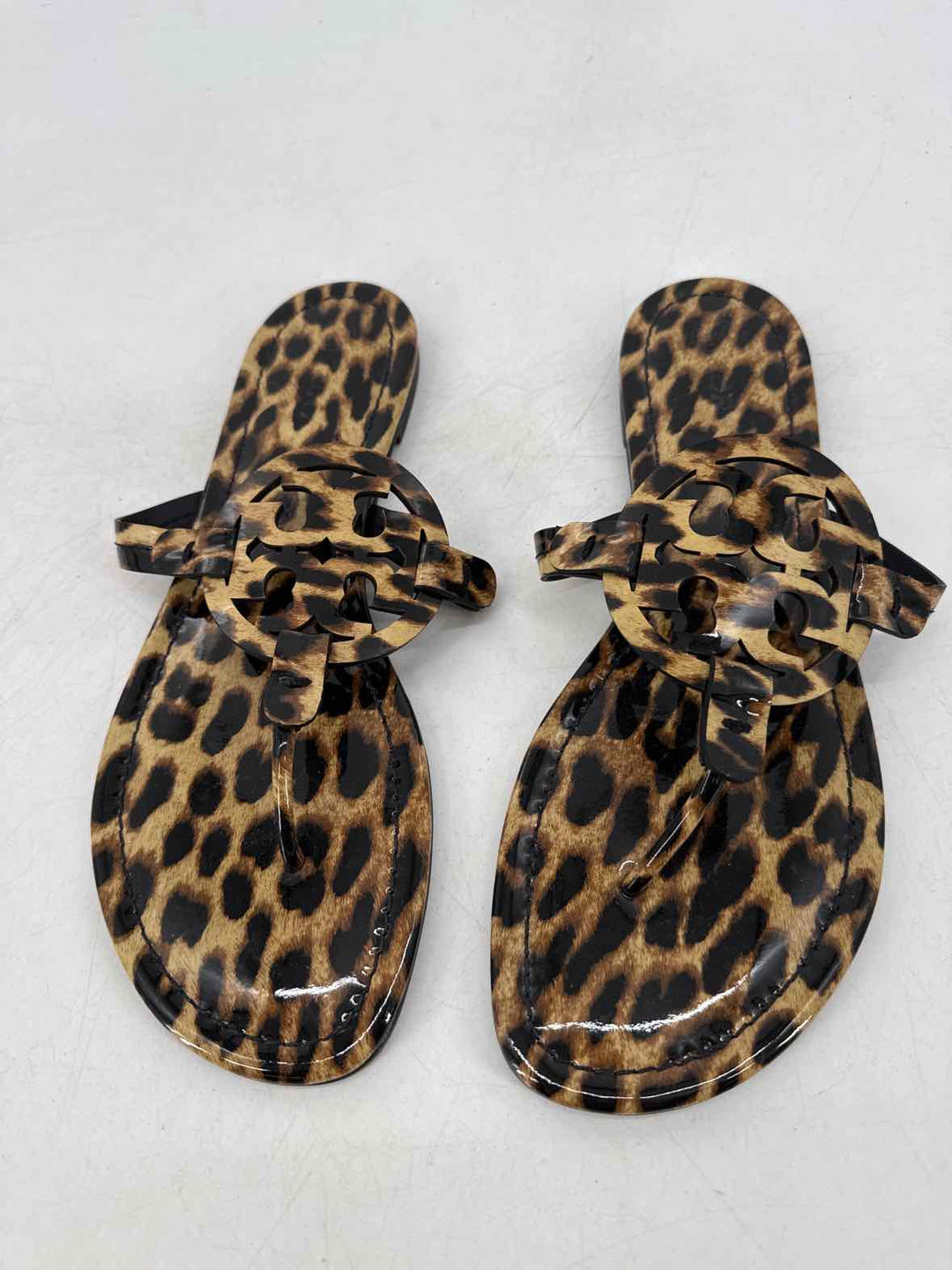Shoe Size 10 Tory Burch Tan PATENT Sandals