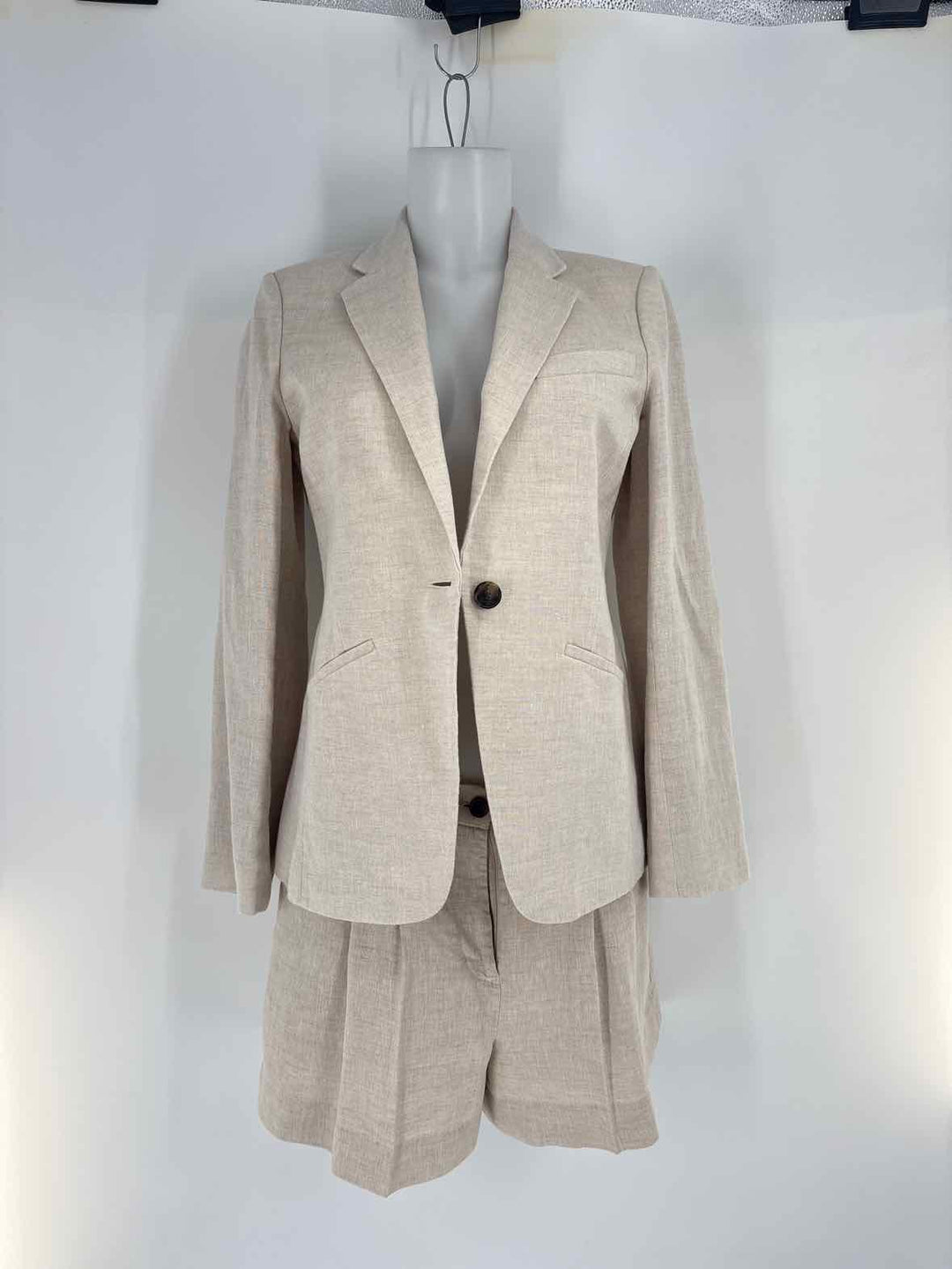 Size 2 Banana Republic Tan Linen 2 PC Dress