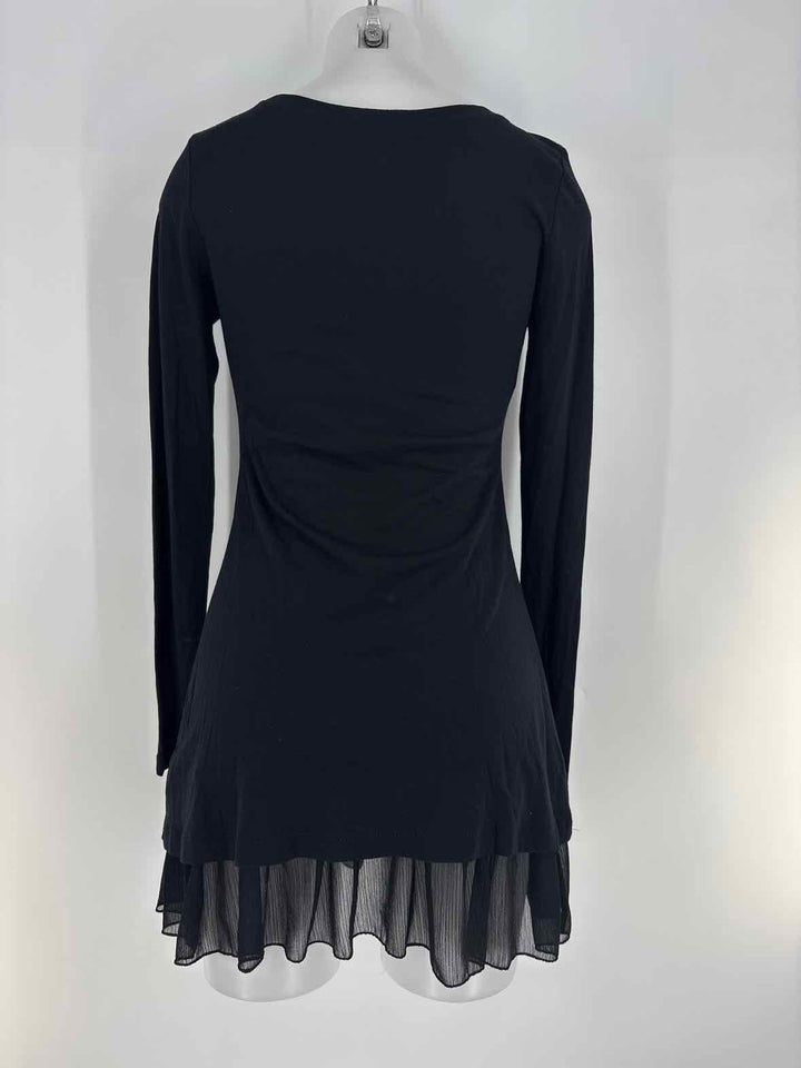 Size XS Black Cotton Shirt