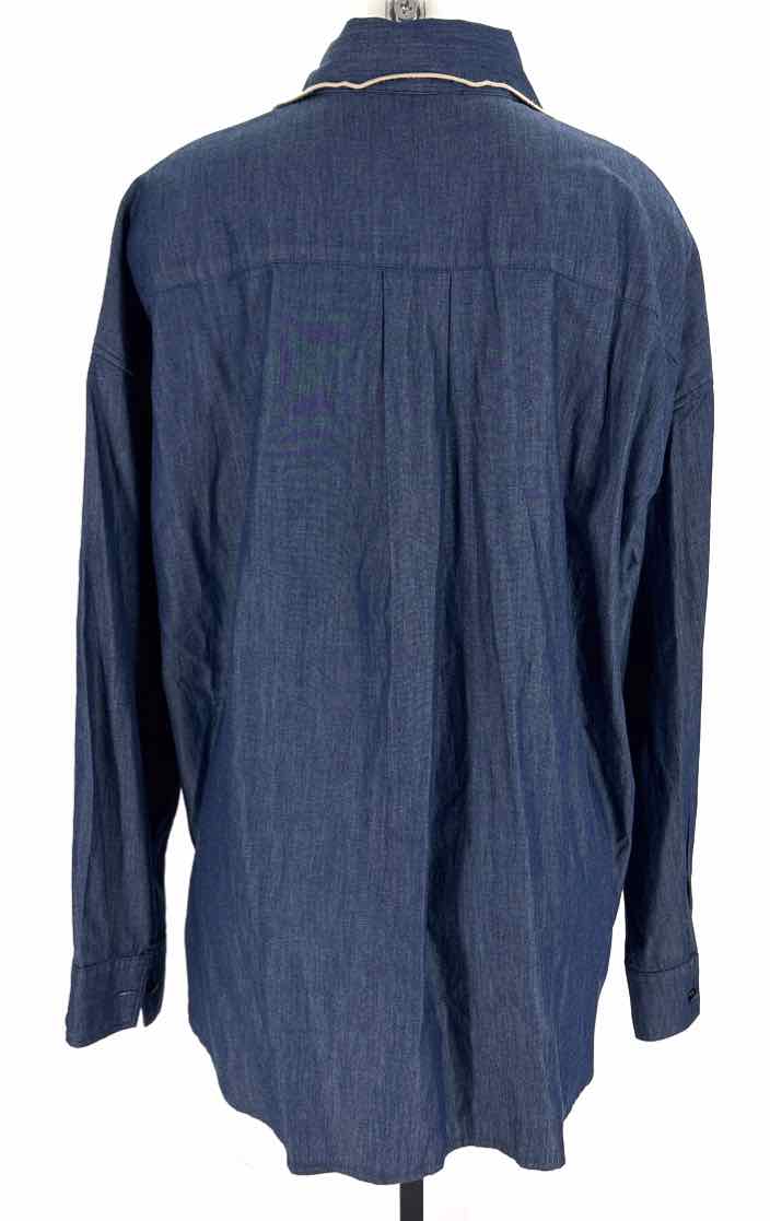Size 12 Moschino Blue Chambray Shirt