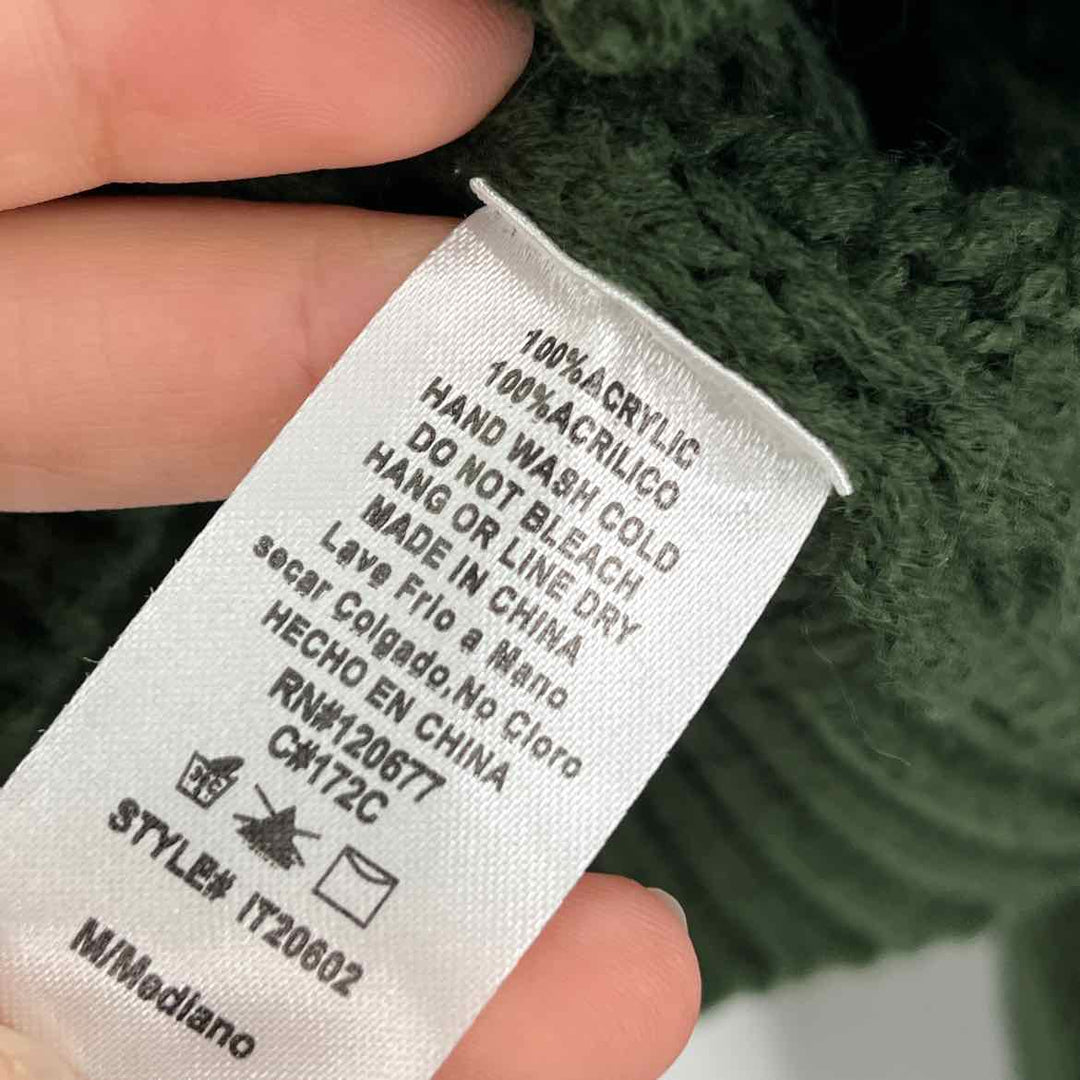 Size M FASHION NOVA Forest Green Knit Sweater