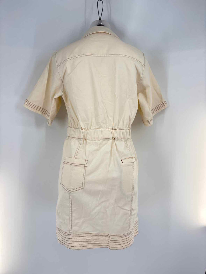 Size L PARKER Cream Dress