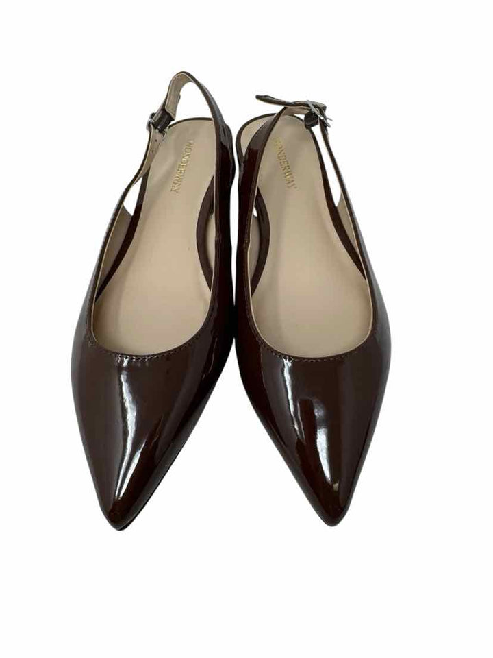 Shoe Size 7 Brown PATENT Flats