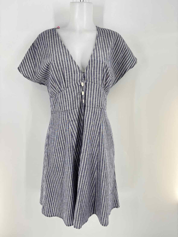 Size M Blue Print Dress