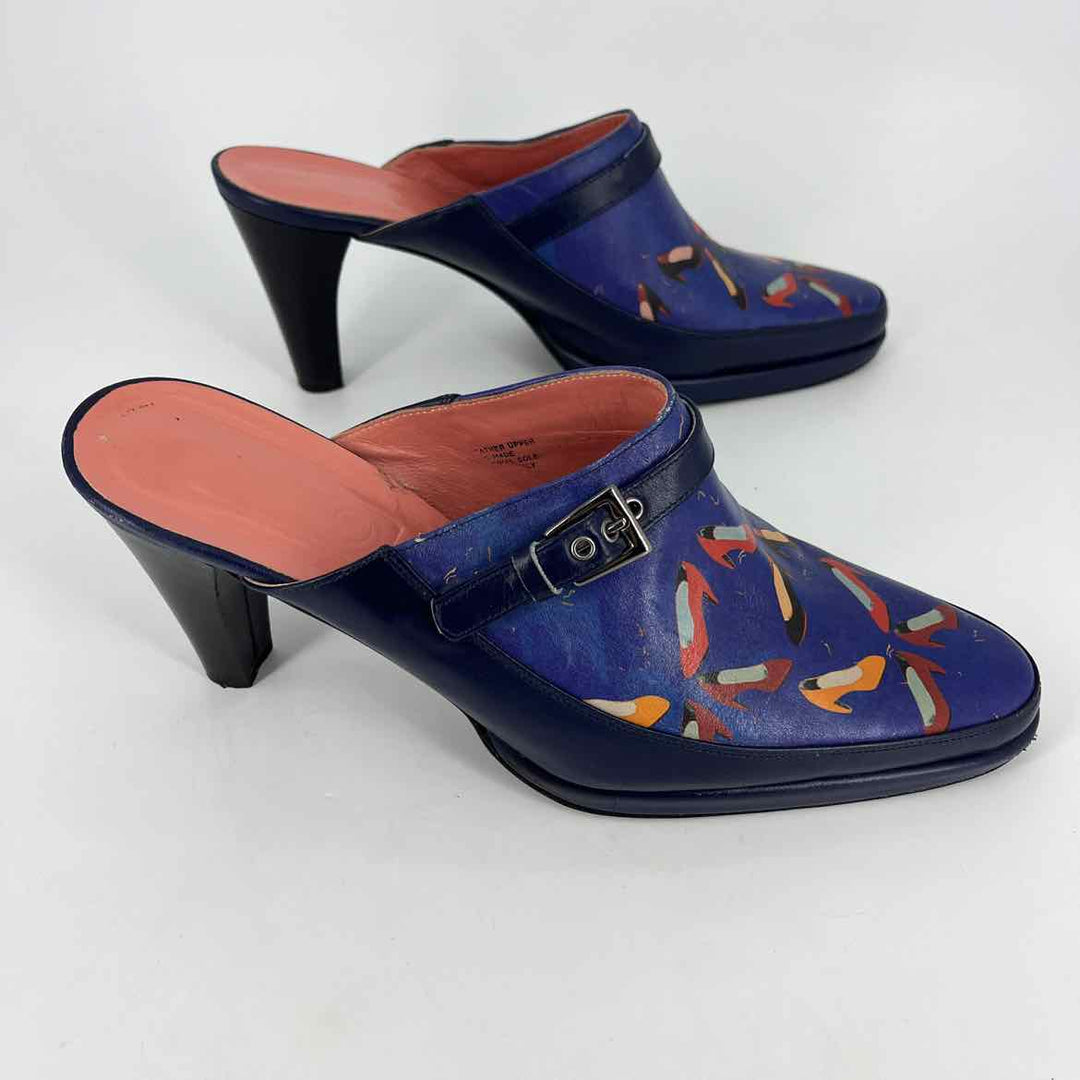 Shoe Size 8.5 Multi-Color Leather Boots