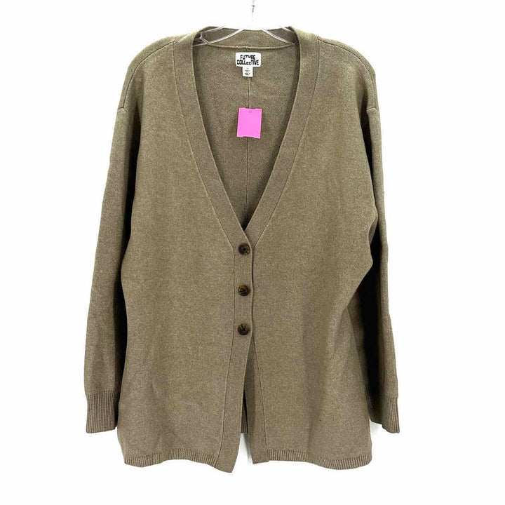 Size 1X Tan Knit Sweater