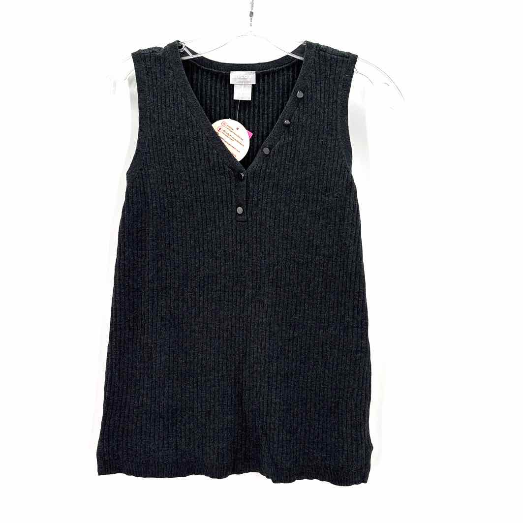 Size XS Chico's Charcoal Knit Shirt
