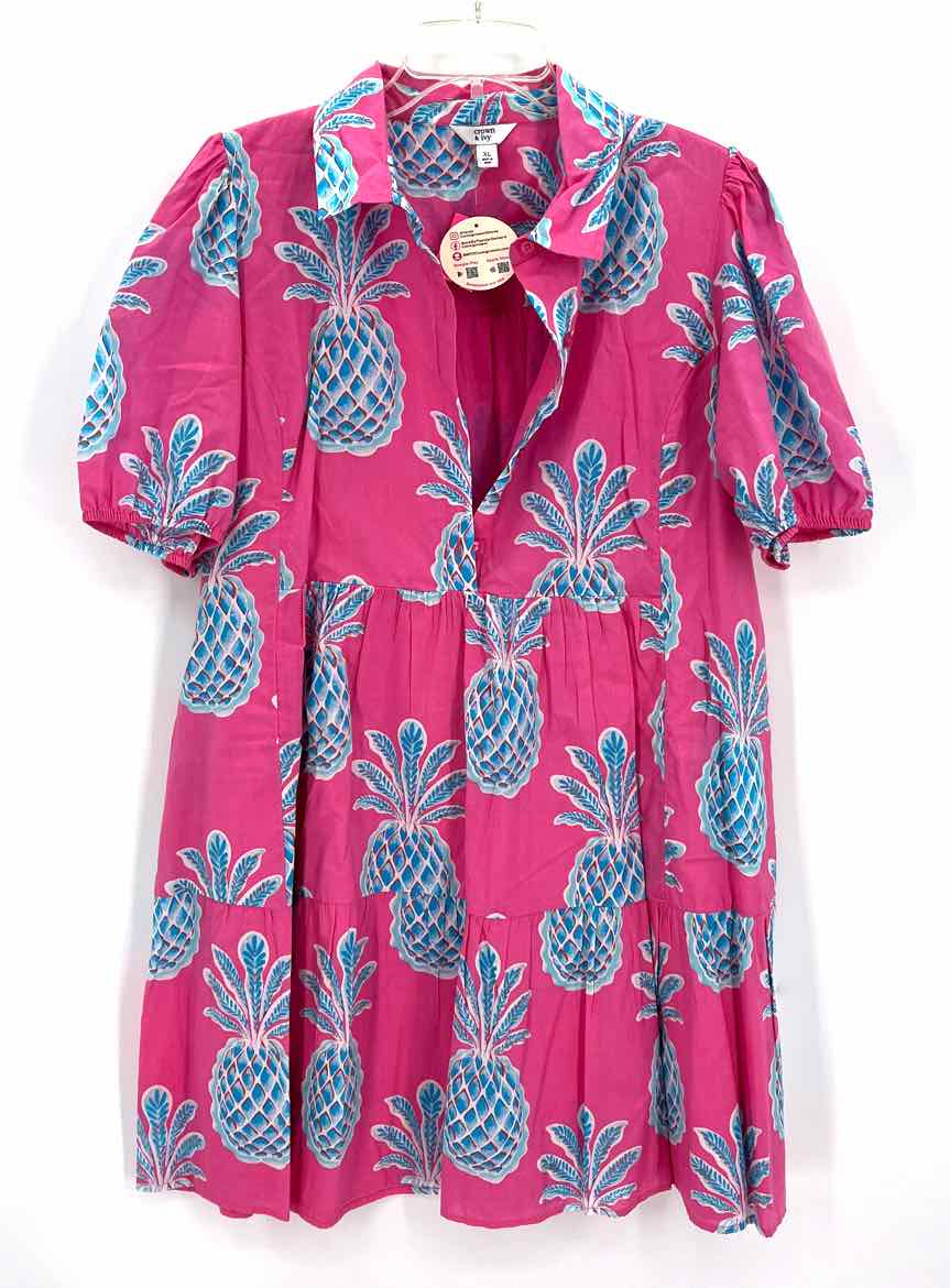 Size XL CROWN & IVY Pink Dress