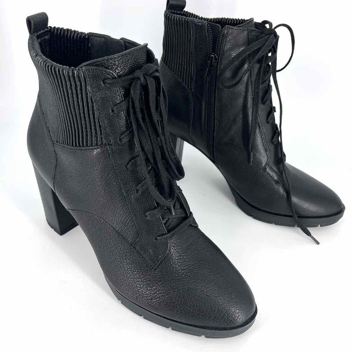 Shoe Size 10 CORSO COMO Black Leather Boots