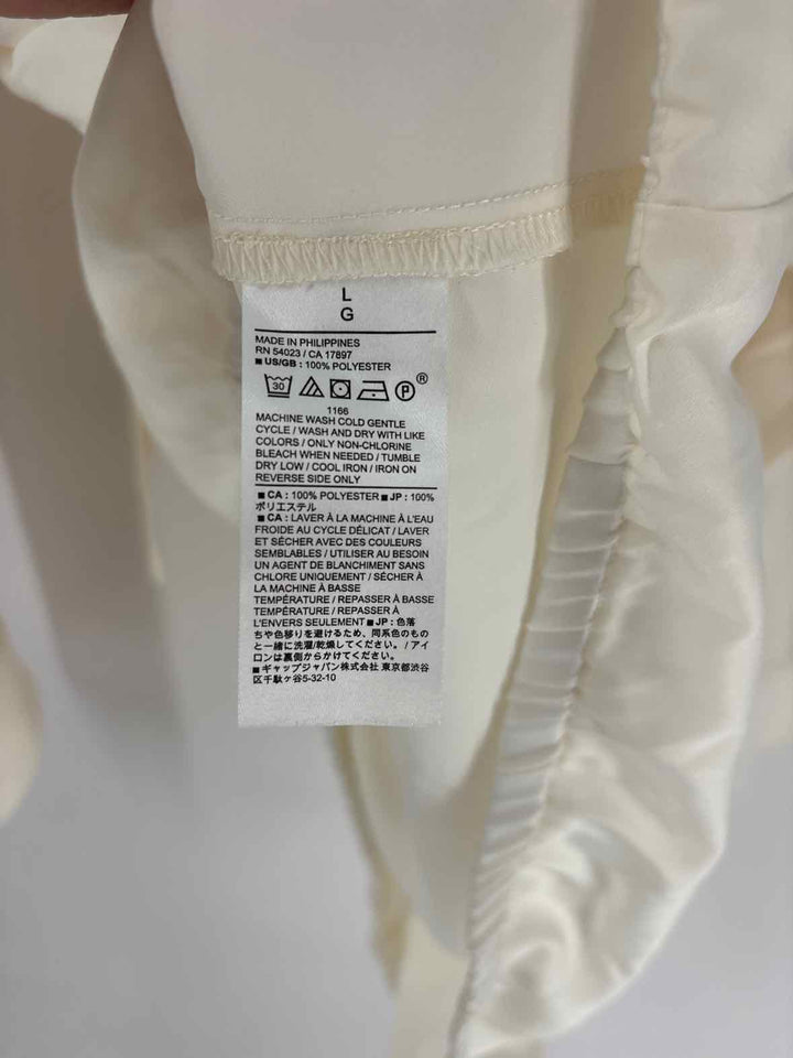 Size L Banana Republic Cream Shirt