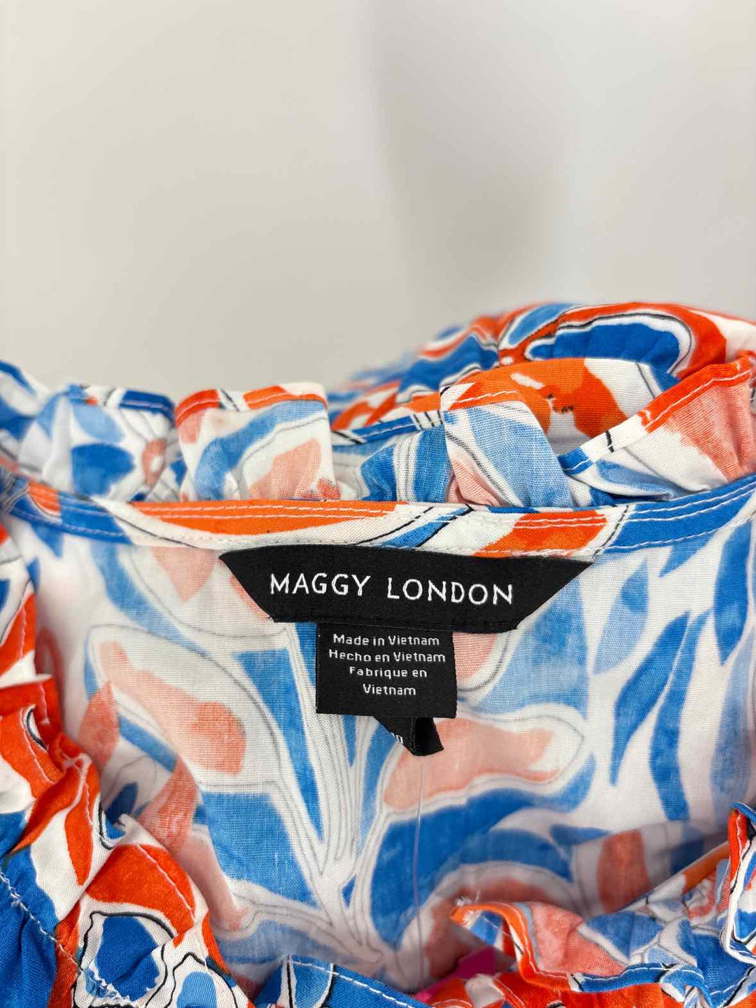 Size 10 MAGGY LONDON Multi-Color Dress