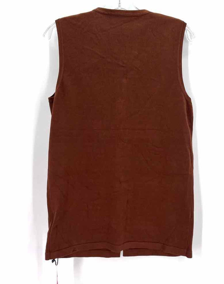 Size S COMMENSE Brown Knit Vest