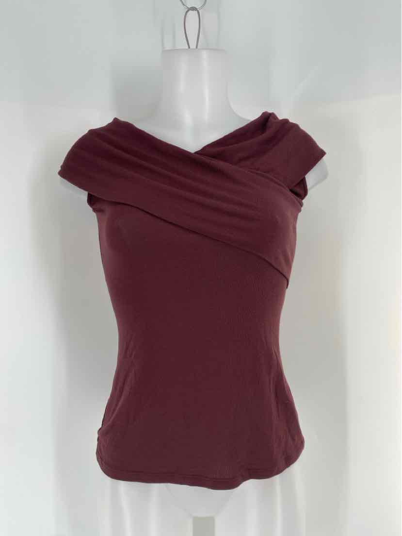 Size Petite THEORY Burgundy Shirt