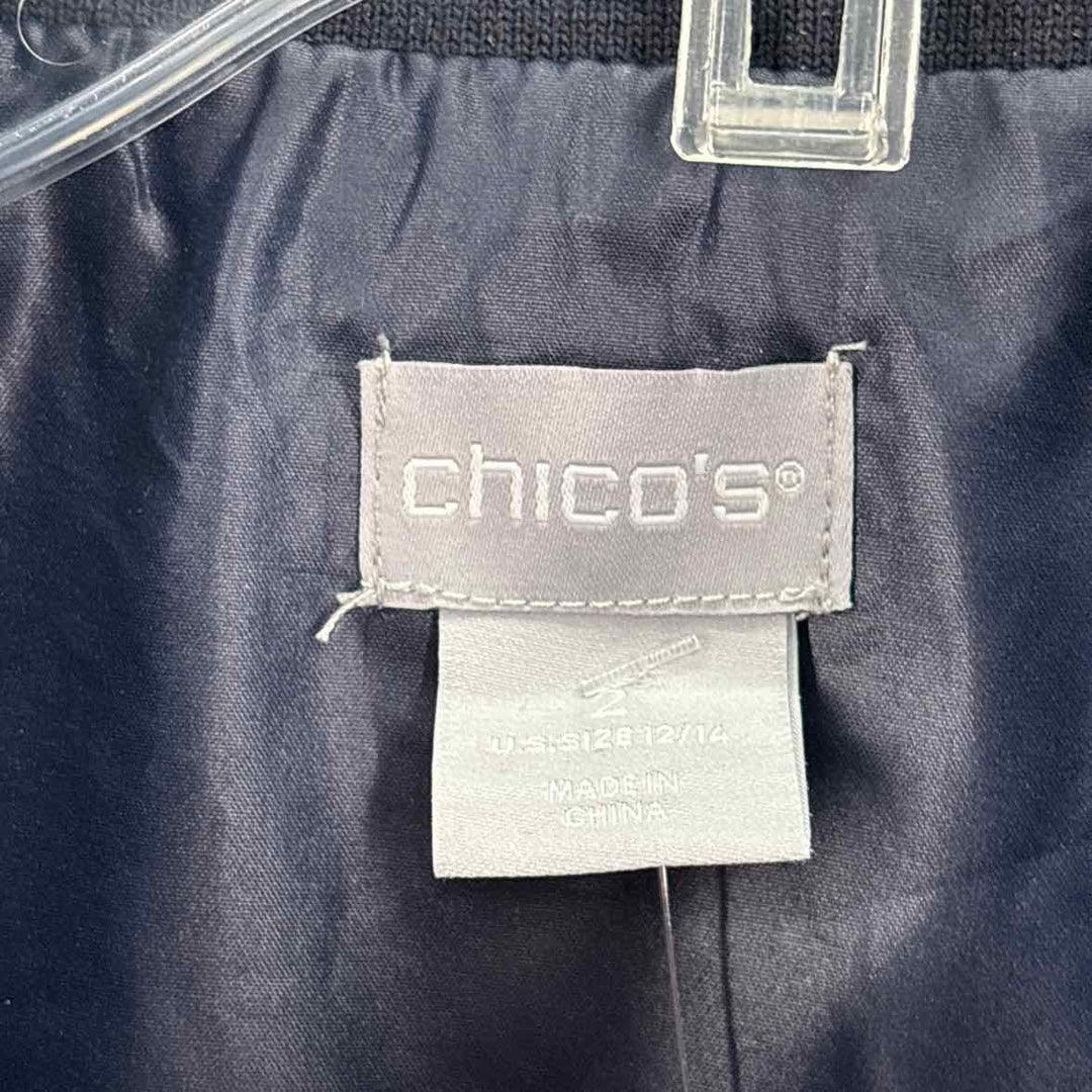 Size L Chico's Navy Vest